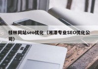 桂林网站seo优化（湘潭专业SEO优化公司）